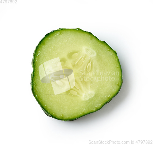 Image of fresh raw cucumber slice