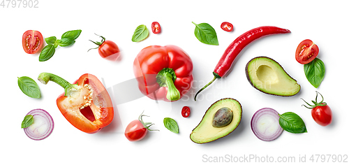 Image of various fresh vegetables