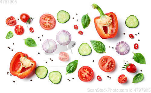 Image of various fresh vegetables