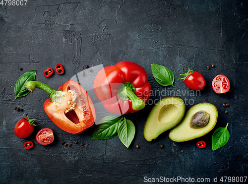 Image of fresh raw vegetables