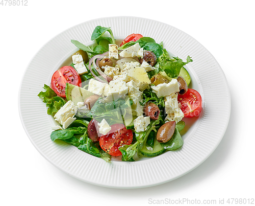 Image of plate of fresh greek salad