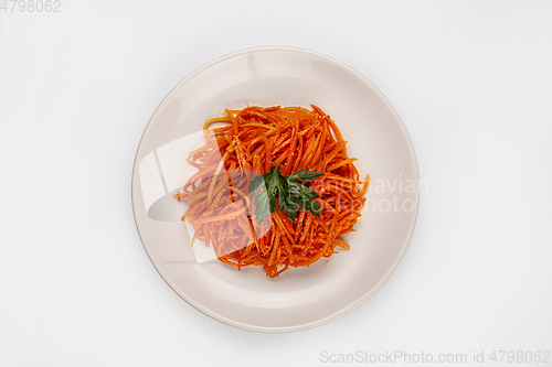 Image of Marinaded Carrots With Greenery