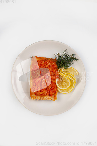 Image of Roasted Fish And Lemon