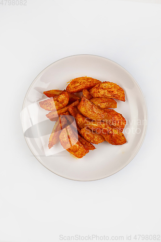 Image of Roated Potatoes On A Plate