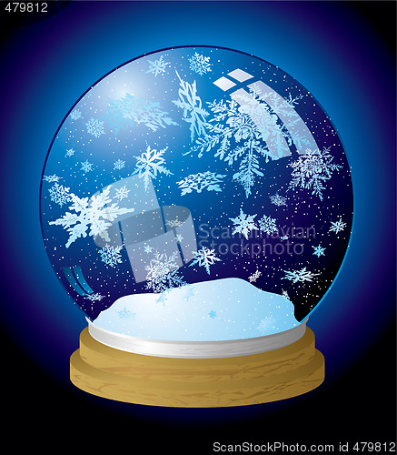 Image of snow globe flake