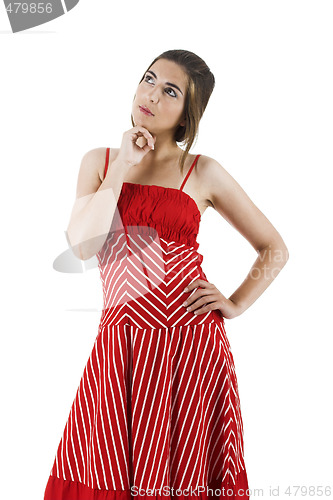 Image of Woman in red