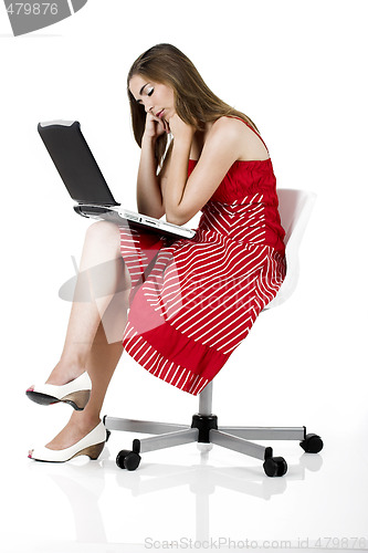 Image of Laptop woman