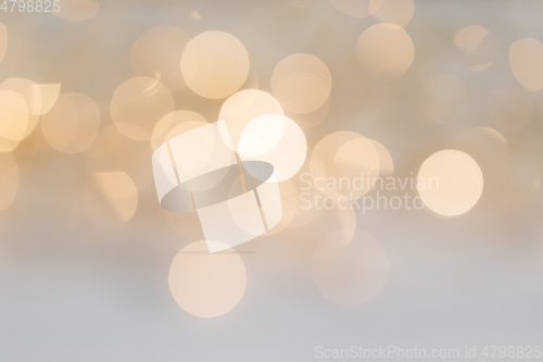 Image of Abstract background. Blurred colorful circles bokeh of christmas