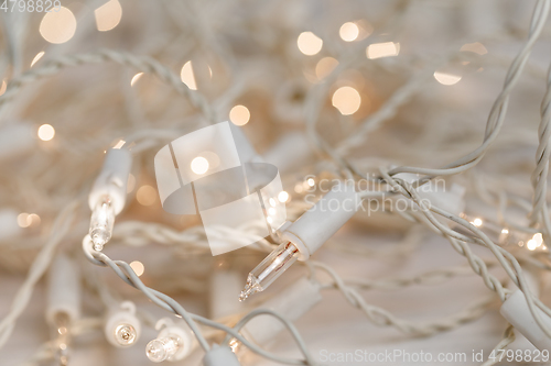 Image of white christmas lights