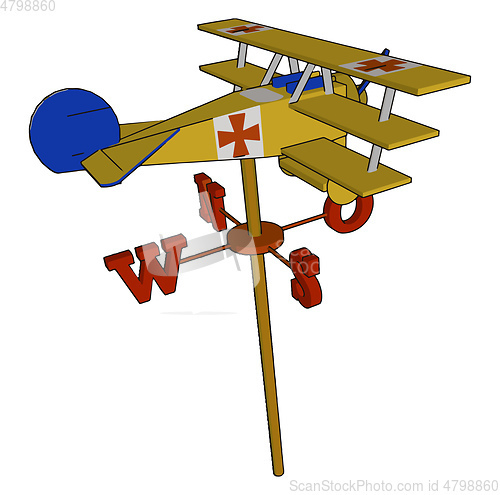 Image of A toy triplane attractive and creative or vector or color illust