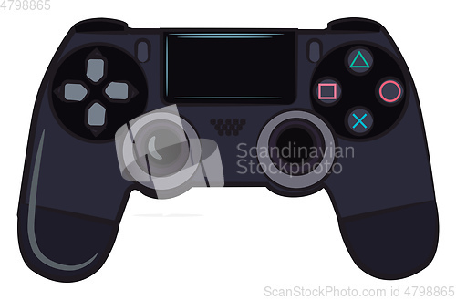 Image of A game remote control vector or color illustration