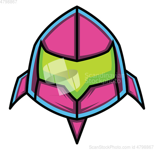 Image of Colorful gaming mask illustration vector on white background 