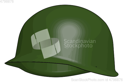 Image of Combat ballistic helmet vector or color illustration