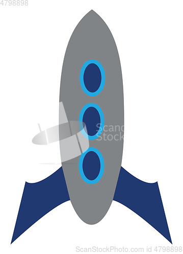 Image of Rocket for outré space vector or color illustration