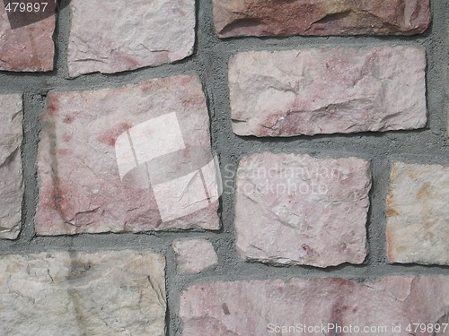 Image of pink stone wall background