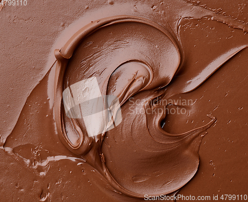 Image of melted chocolate background