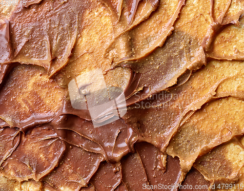 Image of chocolate cream and peanut butter