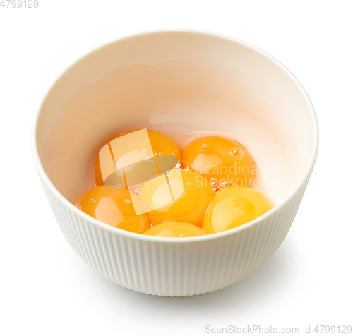 Image of bowl of egg yolks