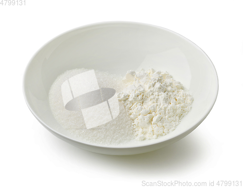 Image of bowl of sugar and corn starch