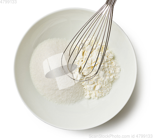 Image of bowl of sugar and corn starch