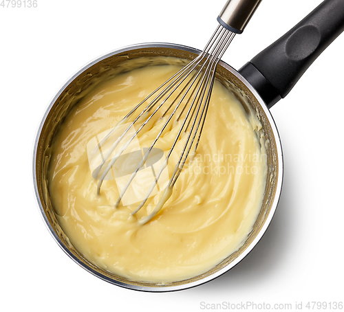 Image of process of making custard cream