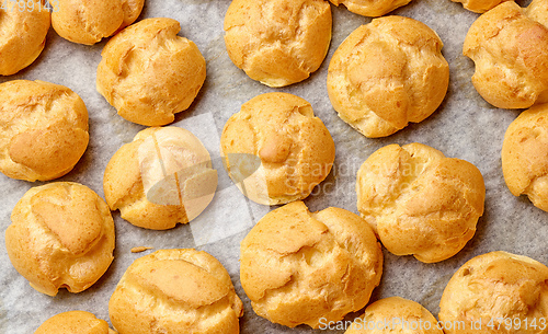 Image of freshly baked cream puffs