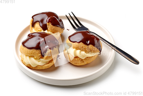 Image of freshly baked cream puffs