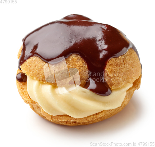 Image of fresh homemade cream puff