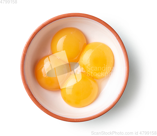 Image of bowl of egg yolks