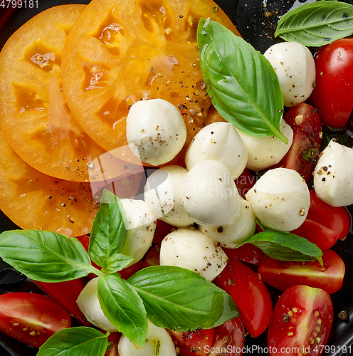 Image of tomato and mozzarella