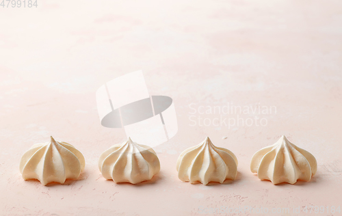 Image of freshly baked meringue cookies