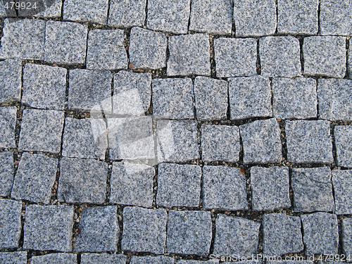 Image of grey square bricks background