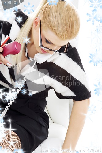 Image of businesswoman in chair