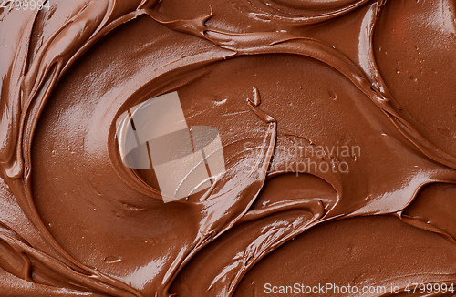 Image of melted chocolate texture