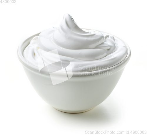 Image of bowl of whipped egg whites