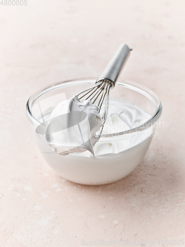 Image of bowl of whipped egg whites