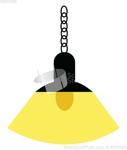 Image of A hanging light vector or color illustration