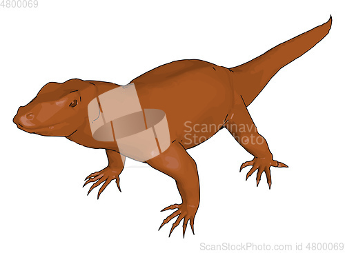 Image of A baby Dinosaur vector or color illustration