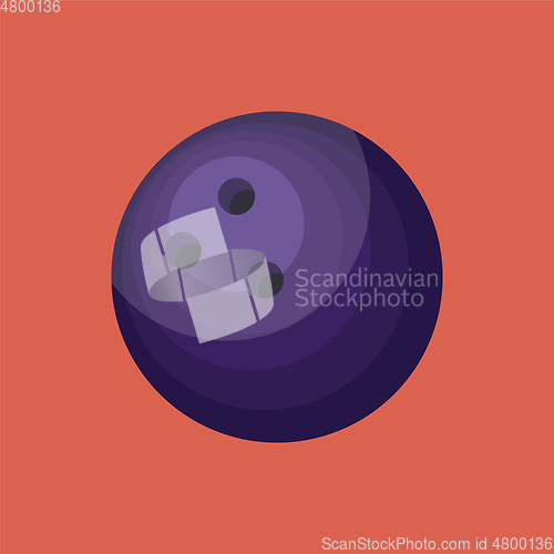 Image of Blue Ball vector color illustration.