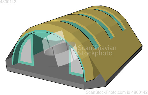 Image of Architectural structure for air craft vector or color illustrati