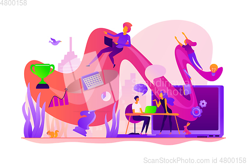 Image of Workflow concept vector illustration.