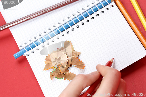 Image of Pencil and agenda