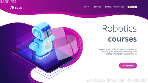 Image of Mobile robotics isometric3D landing page.