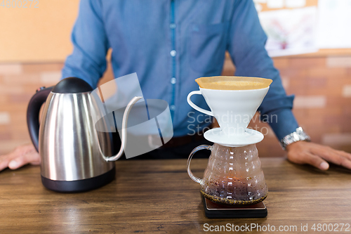 Image of Making of drip coffee