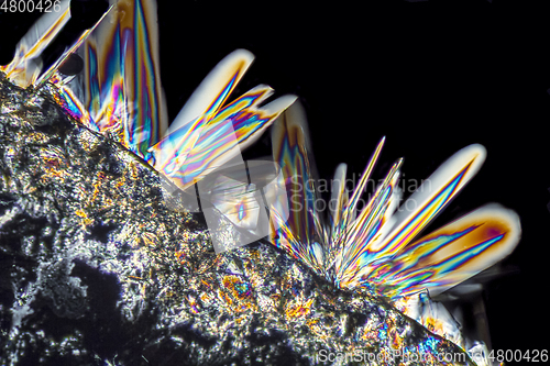 Image of soda lye microcrystals