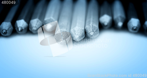 Image of Close-up pencil.