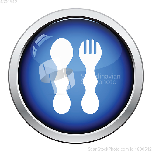 Image of Baby spoon and fork icon