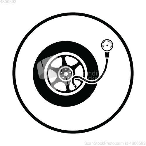 Image of Tire pressure gage icon