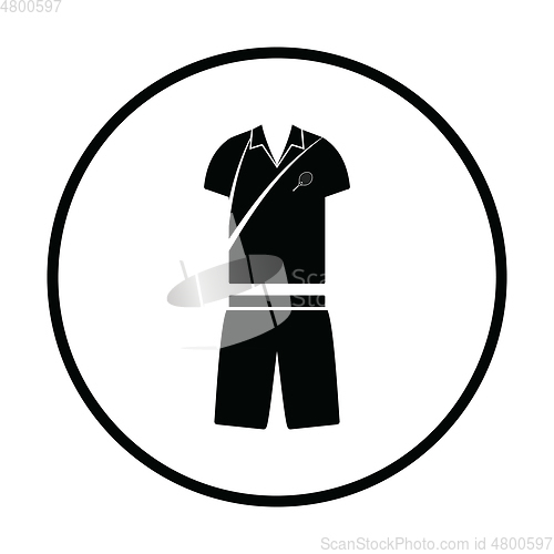 Image of Tennis man uniform icon