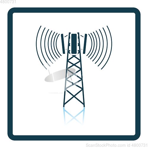 Image of Cellular broadcasting antenna icon